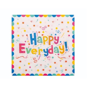Set 9 Accesorii pentru Masa, Petrecere, Flippy, Model Happy Everyday, 78 buc, Multicolor - Img 3