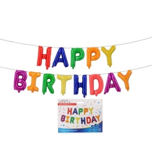 Set Baloane folie Flippy, Happy Birthday, 40 cm, Multicolor - Img 2