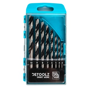 Set burghie Detoolz pentru lemn 8 bucati G01 - Img 2