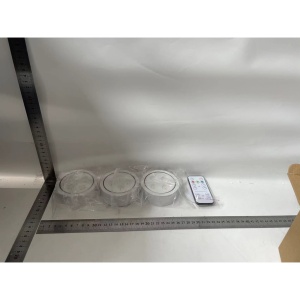 Set de 3 Lampi Led Flippy, Fara Fir, Cu Baterii, 3 Culori de Lumina, cu Telecomanda, din Plastic, Alb - Img 9