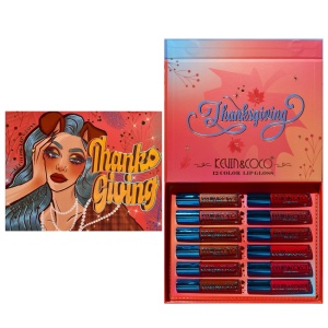 Set de Buze, KEVIN & COCO, Caramel Pie, 12 Lip Gloss-uri, 24 x 18.5 x 3.4 cm, Multicolor - Img 6
