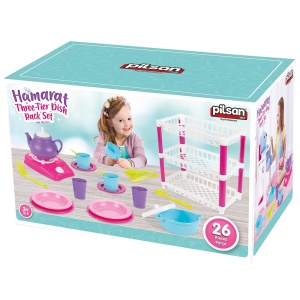 Set de servit ceaiul Pilsan Hamarat Three-Tier Dish Rack - Img 2