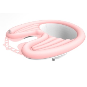 Set Gonflabil pentru Spalat pe Cap, Flippy, pentru Copii, Femei Insarcinate si Varstnici, 81 x 60 x 38 cm, Ajustabil, Roz - Img 6