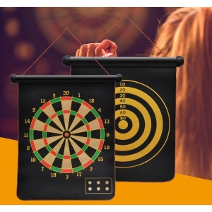 Set Joc Darts Flippy, Doua Fete pentru Joc, 6 Sageti Incluse, Magnetic, Dimensiuni 37 x 40 cm, Design clasic, Multicolor - Img 4