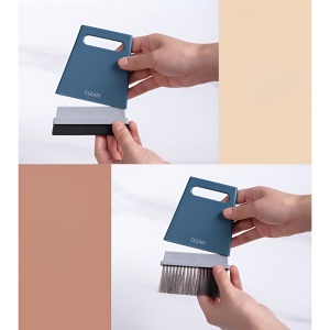 Set Mini Matura si Faras, Flippy, Uz Casnic, Doua Perii, pentru Birou, Bucatarie, Casa, 19.5x13.8x3.6 cm, Albastru - Img 2