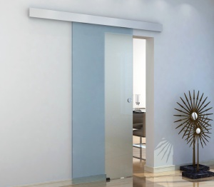 Set usa glisanta sticla RS120, sablat, 85x205x0.8 cm - Img 4