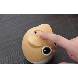 Suport pentru Scobitori, Flippy, Model Bufnita, Multifunctional, 8.3x7.8 cm, Portocaliu - Img 4