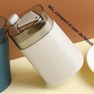 Suport Scobitori, Flippy, Automat, cu Buton si Capac, din PP, 9.5x6 cm, Gri - Img 5