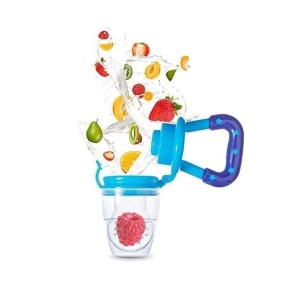 Suzeta pentru diversificarea alimentatiei/dentitie Flippy, potrivit pentru fructe si piure proaspat, Albastru, fara BPA - Img 6