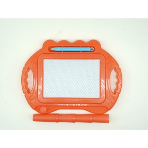 Tabla Magnetica pentru desen Flippy, Pix, forma dreptunghi, dimensiuni 23x17 cm, Dezvolta Creativitatea, cu picioare suport, Portocaliu - Img 7