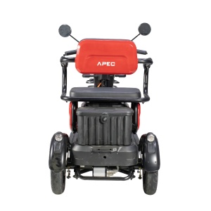 Triciclu Electric , Fara Permis, Motor 1000W, 2-3 locuri, Voltarom APEC APM2 Rosu, Autonomie pana la 36 km, Omologat RAR - Img 3