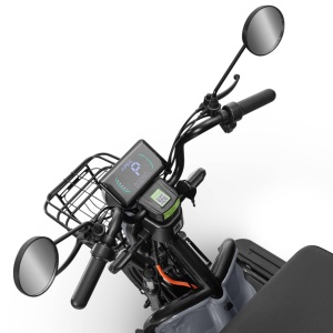 Triciclu electric Voltarom APM5, 60V, 20 AH, 1000W, Fara Permis, 25km/h, Gri, autonomie pana la 40km - Img 7