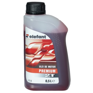 ULEI PREMIUM , AMESTEC 2T ,ROSU , 0.5L Elefant - Img 1