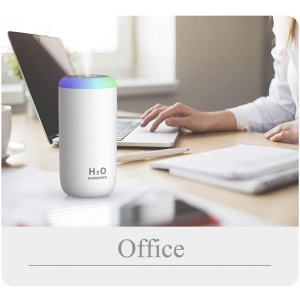 Umidificator, H2O, cu difuzor de aroma, Culori random - Img 7