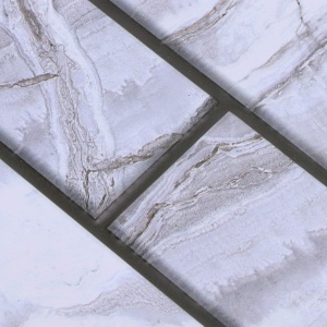 10 x Placi Tapet Autocolant 3D cu Imitatie de Marmura Dreptunghiulara, pentru Perete Bucatarie Sufragerie, Usor de Curatat, Rezistent la Apa, Autoadeziv, 30x30 cm, Gri - Img 3