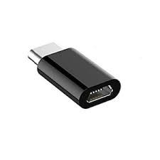 Adaptor micro USB (mama) to Type-C(tata) cu Agatatoare Breloc inclusa, Negru - Img 5
