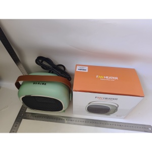 Aeroterma / Radiator Flippy PTC, 700W-1200 W, cu Maner de Piele, 2 Trepte de Viteza, Model Casca de Astronaut, Verde - Img 2