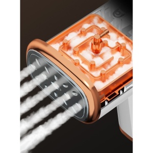 Aparat de Calcat Vertical Portabil cu Abur, Flippy, Putere 1000W, Rezervor de 100 ml, Priza, Functie Anti Calcar si Auto Curatare, Pliabil, 15x17x7.5 cm, Alb - Img 8