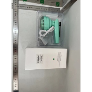 Aparat Pentru Curatat Scame, Par Si Praf, Flippy, Trimmer pentru Diferite Tipuri De Material, Cu Lame Din Otel Inoxidabil, Maner Flexibil, Incarcare Prin USB, 13x8 cm, Verde - Img 2