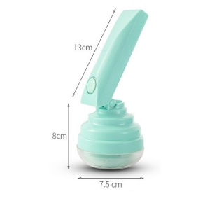 Aparat Pentru Curatat Scame, Par Si Praf, Flippy, Trimmer pentru Diferite Tipuri De Material, Cu Lame Din Otel Inoxidabil, Maner Flexibil, Incarcare Prin USB, 13x8 cm, Verde - Img 6