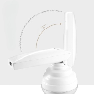 Aparat Pentru Curatat Scame, Par Si Praf, Flippy, Trimmer pentru Diferite Tipuri De Material, Cu Lame Din Otel Inoxidabil, Maner Flexibil, Incarcare Prin USB, 13x8 cm, Alb - Img 5