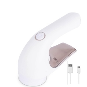 Aparat Pentru Curatat Scame, Par Si Praf, Flippy, Trimmer pentru Diferite Tipuri De Material, Cu Lame Din Otel Inoxidabil, Maner Ergonomic, Incarcare Prin USB, 15x6x9 cm, Alb - Img 14