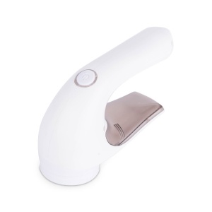 Aparat Pentru Curatat Scame, Par Si Praf, Flippy, Trimmer pentru Diferite Tipuri De Material, Cu Lame Din Otel Inoxidabil, Maner Ergonomic, Incarcare Prin USB, 15x6x9 cm, Alb - Img 1