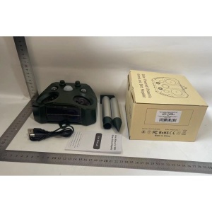 Aparat Solar LED cu Ultrasunete, Flippy, Repelent pentru Animale Mari si Mici, Lumina Rosie si Alba, Anti Rozatoare, Anti Insecte, 15 x 14 x 24 cm, Verde - Img 2