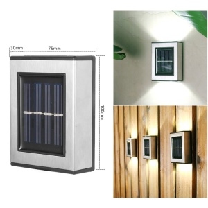 Aplica solara LED Flippy, ABS/Policarbonat, rezistenta la apa IP65, pentru trepte, borduri, terasa, 1.2V, 600mah, 10 x 7.5 x 3 cm, lumina alb calda, negru - Img 5
