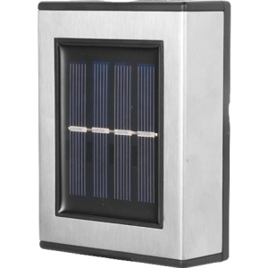 Aplica solara LED Flippy, ABS/Policarbonat, rezistenta la apa IP65, pentru trepte, borduri, terasa, 1.2V, 600mah, 10 x 7.5 x 3 cm, lumina alb calda, negru - Img 1