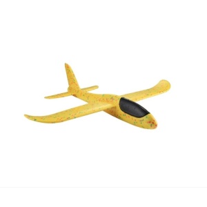 Avion planor din polistiren in punga , lungime 47 cm , Galben , Flippy - Img 1
