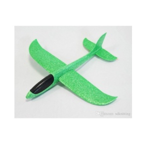 Avion planor din polistiren in punga , lungime 47 cm , Verde , Flippy - Img 2