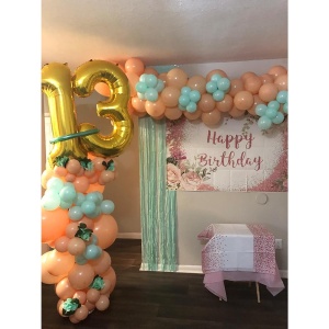 Balon din Folie Metalizata Flippy, Figurina Cifra, Tema Aniversare 40 cm, Ambalaj Individual, Pai inclus, Umflare cu Aer sau Heliu, Auriu, Cifra 1 - Img 9