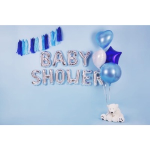 Balon Folie Metalizata Litera A, Flippy, 40 cm, Umflati cu Heliu sau Aer, Ambalaj Individual, Pai inclus, Argintiu - Img 3