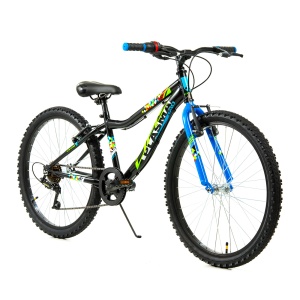 Bicicleta Copii DHS Plasma - 24 Inch, Negru-Albastru - Img 2