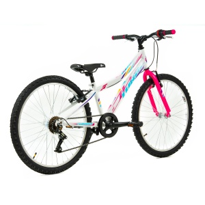 Bicicleta Copii DHS Turbo - 24 Inch, Alb - Img 2
