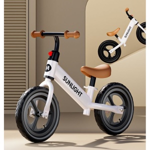Bicicleta de Echilibru, Pentru Copii, Flippy, Fara Pedale, Cu Doua Roti, 2-6 Ani, Inaltime Reglabila, 82 x 55 x 45 cm, Alb - Img 6