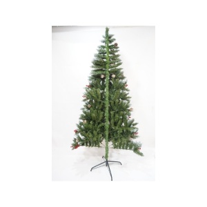 Brad Artificial de Craciun, Flippy, Sectionat pentru Perete/ Colt, 1.50 m inaltime, Verde, Decorat, Diametru Inferior 83 cm, Interior/ Exterior - Img 18