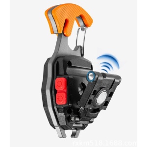 Breloc Multifunctional, Flippy, Model W5147, Kit Supravietuire, Lanterna, Bricheta, Fluier, din ABS/Aluminiu, Alimentare USB, Negru/Portocaliu - Img 7