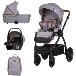 Carucior Chipolino Prestige 3 in 1 cloud grey - Img 1
