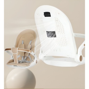Carucior Sport Flippy 3in1, 6-36 Luni, Reversibil, Pliabil, Tavita pentru Masa, Pozitie de Somn, Centura de Siguranta, Roti 360, Suport Pahar, Copertina pentru Soare, 32x63x95cm, Crem Model Jungla - Img 7