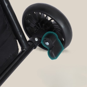 Carucior Sport Flippy 3in1, 6-36 Luni, Reversibil, Pliabil, Tavita pentru Masa, Pozitie de Somn, Centura de Siguranta, Roti 360, Suport Pahar, Copertina pentru Soare, 32x63x95cm, Negru Model Pisicute - Img 2