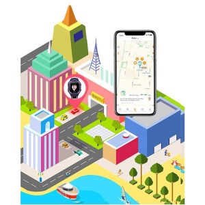 Ceas Smartwatch Flippy, Pentru Copii, Model Q19 Z6, Localizare LBS, Istoric Traseu, Monitorizare Spion, Camera Foto, Lanterna, Chat Vocal, Apel SOS, Roz/Mov - Img 4