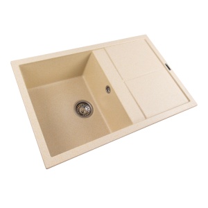 Chiuveta de bucatarie Elefant Premium Selena Nisip bej 785x495mm - Img 3