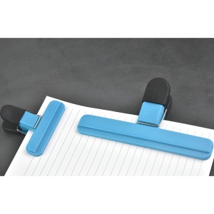 Cleste Multifunctional pentru Sigilarea Pungilor, Flippy, din Plastic, Mentine Alimentele Proaspete, 7x6.5 cm, Albastru - Img 3