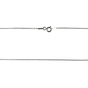Colier Argint 925, Cerc Rasucit cu Zirconii 41 cm - Img 4