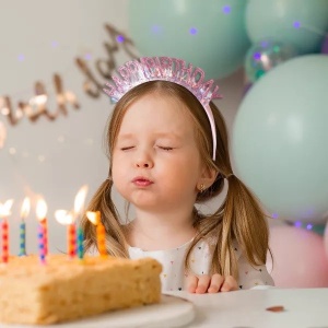 Coronita Decorativa pentru Petreceri, Flippy, Tema Aniversare, Model Happy Birthday, Marime Universala, Rose - Img 3