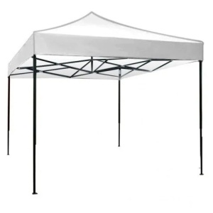 Cort pliabil pentru Evenimente, cadru metalic pentru curte si gradina, 2x2 m, Alb, Flippy - Img 1