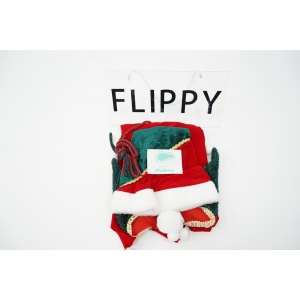Costum Craciun, Flippy, Fete, Spiridus, rosu, 10 - 13 ani, catifea - Img 5
