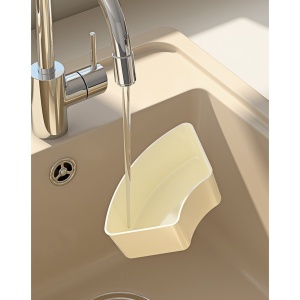 Cutie de Depozitare pentru Alimente, Flippy, cu 6 Compartimente, pentru Condimente, Fructe, Legume, cu Manere de Prindere, Rotativa 360 de Grade, Inchidere Ermetica, 32x8 cm, Alba - Img 10
